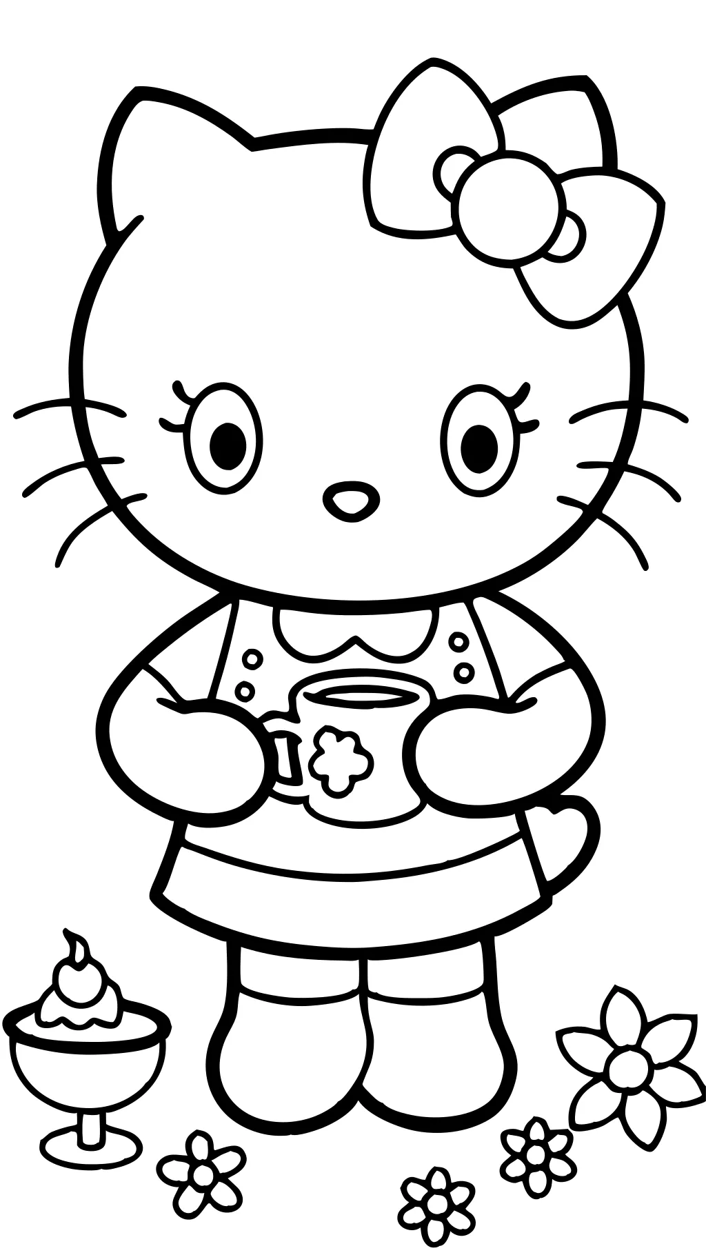 coloriages imprimables Hello Kitty